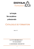 Catalogue de Formation V8 Octobre 2023